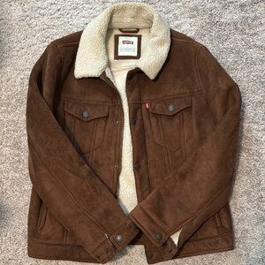 Levi's Brown Sherpa-Lined Jacket